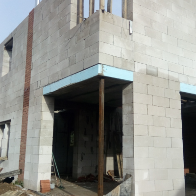 Возведение стен - строительство дома